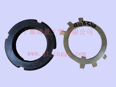 东风变速箱9s1600圆螺母及锁片1700T-163&40856_东风变速箱配件